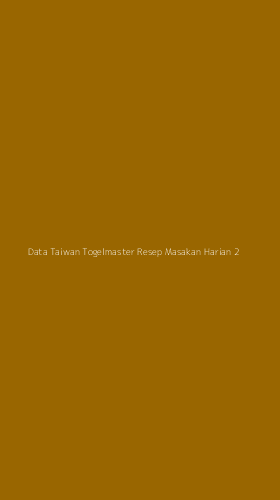 Tampilan Antarmuka Aplikasi Data Taiwan Togelmaster Resep Masakan Harian - 2