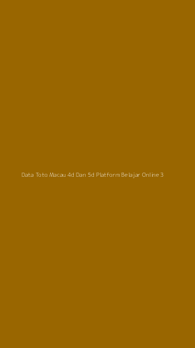 Tampilan Antarmuka Aplikasi Data Toto Macau 4d Dan 5d Platform Belajar Online - 3