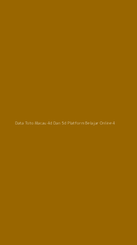 Tampilan Antarmuka Aplikasi Data Toto Macau 4d Dan 5d Platform Belajar Online - 4