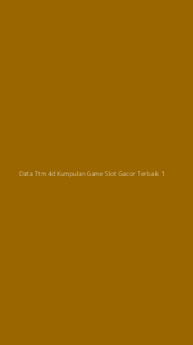 Tampilan Antarmuka Aplikasi Data Ttm 4d Kumpulan Game Slot Gacor Terbaik - 1