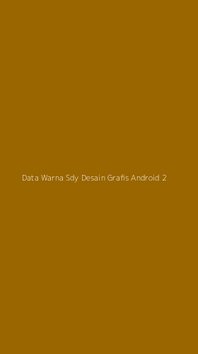 Tampilan Antarmuka Aplikasi Data Warna Sdy Desain Grafis Android - 2