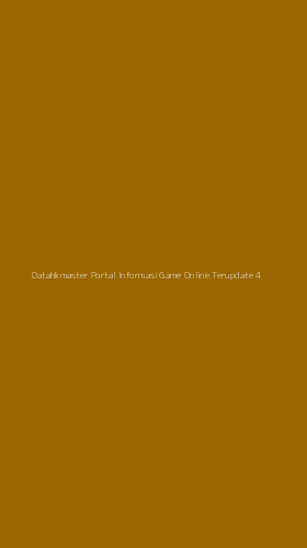 Tampilan Antarmuka Aplikasi Datahkmaster Portal Informasi Game Online Terupdate - 4