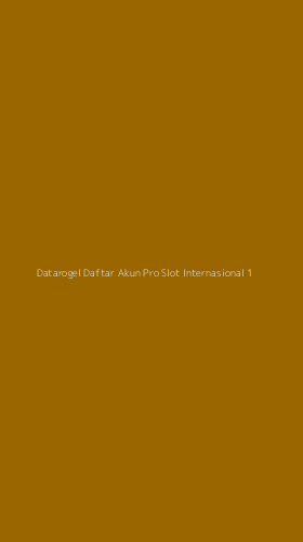 Tampilan Antarmuka Aplikasi Datarogel Daftar Akun Pro Slot Internasional - 1