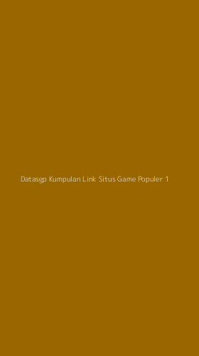 Tampilan Antarmuka Aplikasi Datasgp Kumpulan Link Situs Game Populer - 1