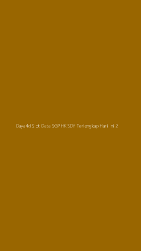 Tampilan Antarmuka Aplikasi Daya4d Slot Data Sgp Hk Sdy Terlengkap Hari Ini - 2