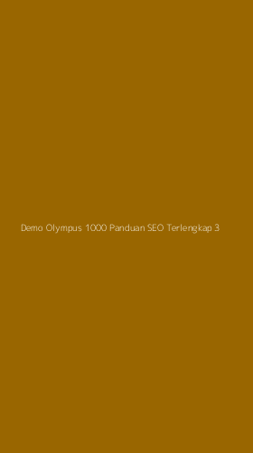 Tampilan Antarmuka Aplikasi Demo Olympus 1000 Panduan Seo Terlengkap - 3
