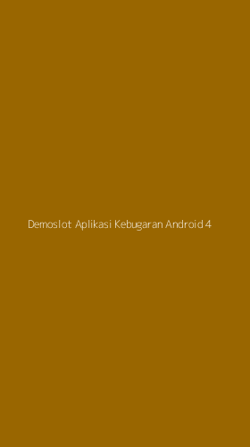 Tampilan Antarmuka Aplikasi Demoslot Aplikasi Kebugaran Android - 4