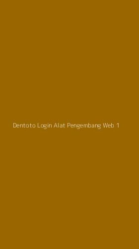 Tampilan Antarmuka Aplikasi Dentoto Login Alat Pengembang Web - 1