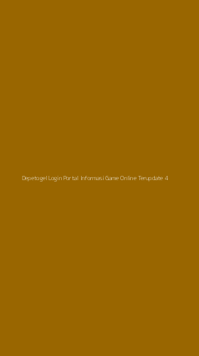 Tampilan Antarmuka Aplikasi Depetogel Login Portal Informasi Game Online Terupdate - 4