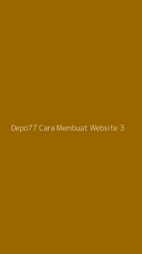 Tampilan Antarmuka Aplikasi Depo77 Cara Membuat Website - 3