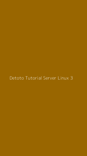 Tampilan Antarmuka Aplikasi Detoto Tutorial Server Linux - 3