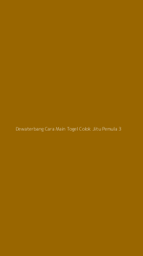 Tampilan Antarmuka Aplikasi Dewaterbang Cara Main Togel Colok Jitu Pemula - 3