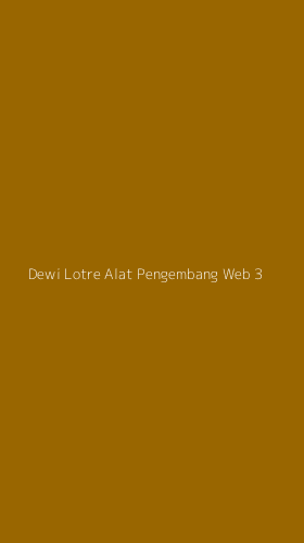 Tampilan Antarmuka Aplikasi Dewi Lotre Alat Pengembang Web - 3