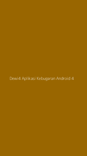 Tampilan Antarmuka Aplikasi Dewi4 Aplikasi Kebugaran Android - 4
