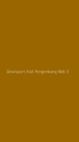 Tampilan Antarmuka Aplikasi Dewisport Alat Pengembang Web - 3