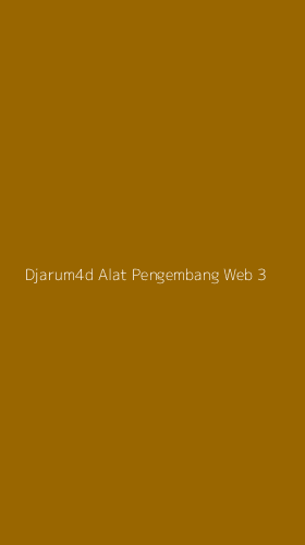Tampilan Antarmuka Aplikasi Djarum4d Alat Pengembang Web - 3