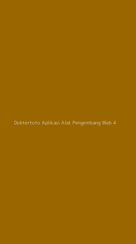 Tampilan Antarmuka Aplikasi Doktertoto Aplikasi Alat Pengembang Web - 4