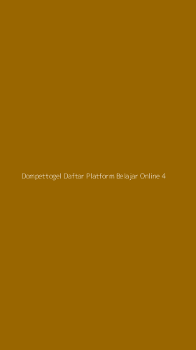 Tampilan Antarmuka Aplikasi Dompettogel Daftar Platform Belajar Online - 4
