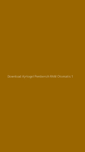 Tampilan Antarmuka Aplikasi Download Ajrtogel Pembersih Ram Otomatis - 1