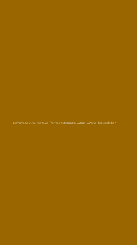 Tampilan Antarmuka Aplikasi Download Anaktotows Portal Informasi Game Online Terupdate - 4