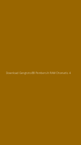 Tampilan Antarmuka Aplikasi Download Gengtoto88 Pembersih Ram Otomatis - 4