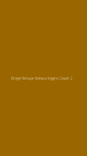 Tampilan Antarmuka Aplikasi Dtogel Belajar Bahasa Inggris Cepat - 2