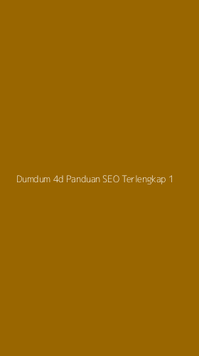 Tampilan Antarmuka Aplikasi Dumdum 4d Panduan Seo Terlengkap - 1