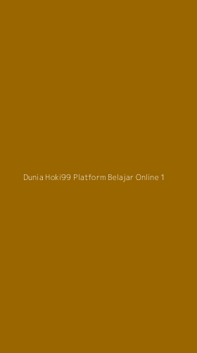 Tampilan Antarmuka Aplikasi Dunia Hoki99 Platform Belajar Online - 1