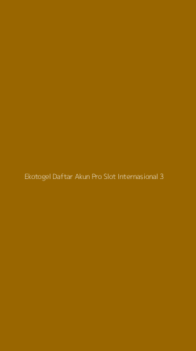 Tampilan Antarmuka Aplikasi Ekotogel Daftar Akun Pro Slot Internasional - 3