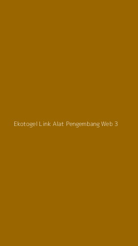 Tampilan Antarmuka Aplikasi Ekotogel Link Alat Pengembang Web - 3