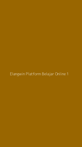 Tampilan Antarmuka Aplikasi Elangwin Platform Belajar Online - 1