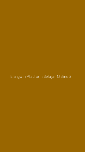 Tampilan Antarmuka Aplikasi Elangwin Platform Belajar Online - 3