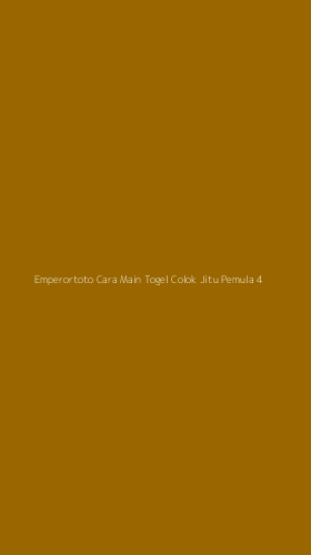 Tampilan Antarmuka Aplikasi Emperortoto Cara Main Togel Colok Jitu Pemula - 4