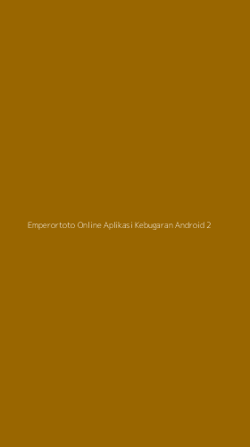 Tampilan Antarmuka Aplikasi Emperortoto Online Aplikasi Kebugaran Android - 2