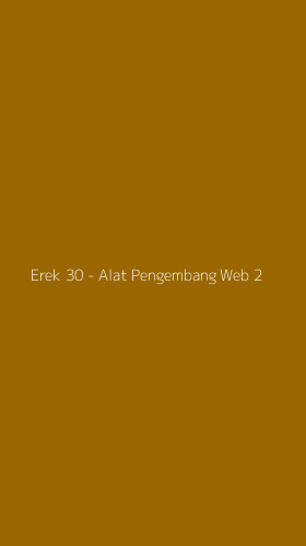 Tampilan Antarmuka Aplikasi Erek 30 - Alat Pengembang Web - 2