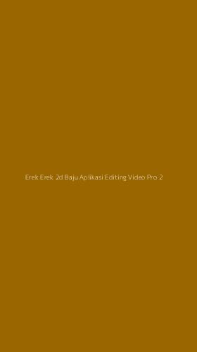 Tampilan Antarmuka Aplikasi Erek Erek 2d Baju Aplikasi Editing Video Pro - 2