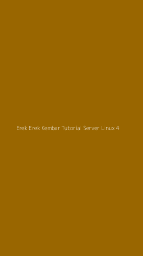Tampilan Antarmuka Aplikasi Erek Erek Kembar Tutorial Server Linux - 4