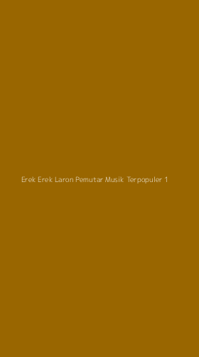 Tampilan Antarmuka Aplikasi Erek Erek Laron Pemutar Musik Terpopuler - 1