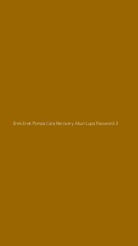 Tampilan Antarmuka Aplikasi Erek Erek Pompa Cara Recovery Akun Lupa Password - 3