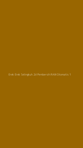 Tampilan Antarmuka Aplikasi Erek Erek Selingkuh 2d Pembersih Ram Otomatis - 1