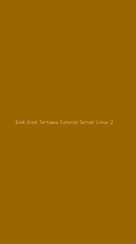 Tampilan Antarmuka Aplikasi Erek Erek Tertawa Tutorial Server Linux - 2