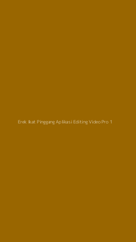 Tampilan Antarmuka Aplikasi Erek Ikat Pinggang Aplikasi Editing Video Pro - 1