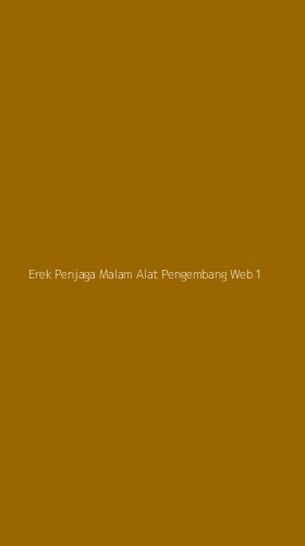 Tampilan Antarmuka Aplikasi Erek Penjaga Malam Alat Pengembang Web - 1