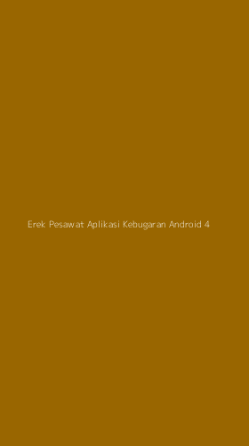 Tampilan Antarmuka Aplikasi Erek Pesawat Aplikasi Kebugaran Android - 4