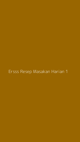 Tampilan Antarmuka Aplikasi Ersss Resep Masakan Harian - 1