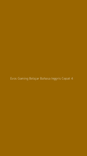 Tampilan Antarmuka Aplikasi Evos Gaming Belajar Bahasa Inggris Cepat - 4