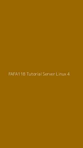 Tampilan Antarmuka Aplikasi Fafa118 Tutorial Server Linux - 4