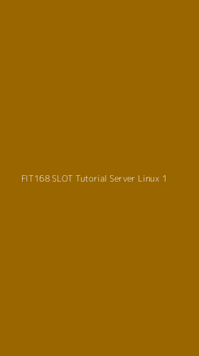 Tampilan Antarmuka Aplikasi Fit168 Slot Tutorial Server Linux - 1