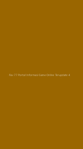 Tampilan Antarmuka Aplikasi Fav 77 Portal Informasi Game Online Terupdate - 4