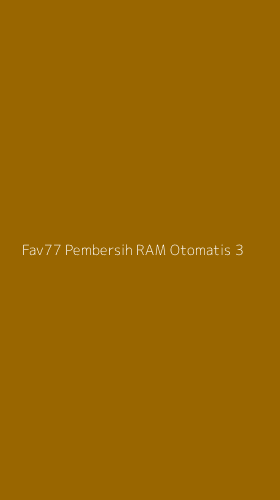 Tampilan Antarmuka Aplikasi Fav77 Pembersih Ram Otomatis - 3